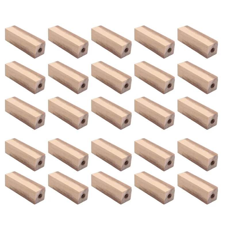 

ABRE-20 Pcs Pre Drilled 7Mm Wood Pen Blanks For Woodturning Pen Turning Kit For Pen Making Supplies DIY Crafts