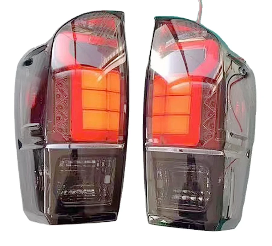 Car auto parts abs plastic taillamp auto red& smoke rear tail lights for Toyota tacoma 2016 Tail Light Assembly