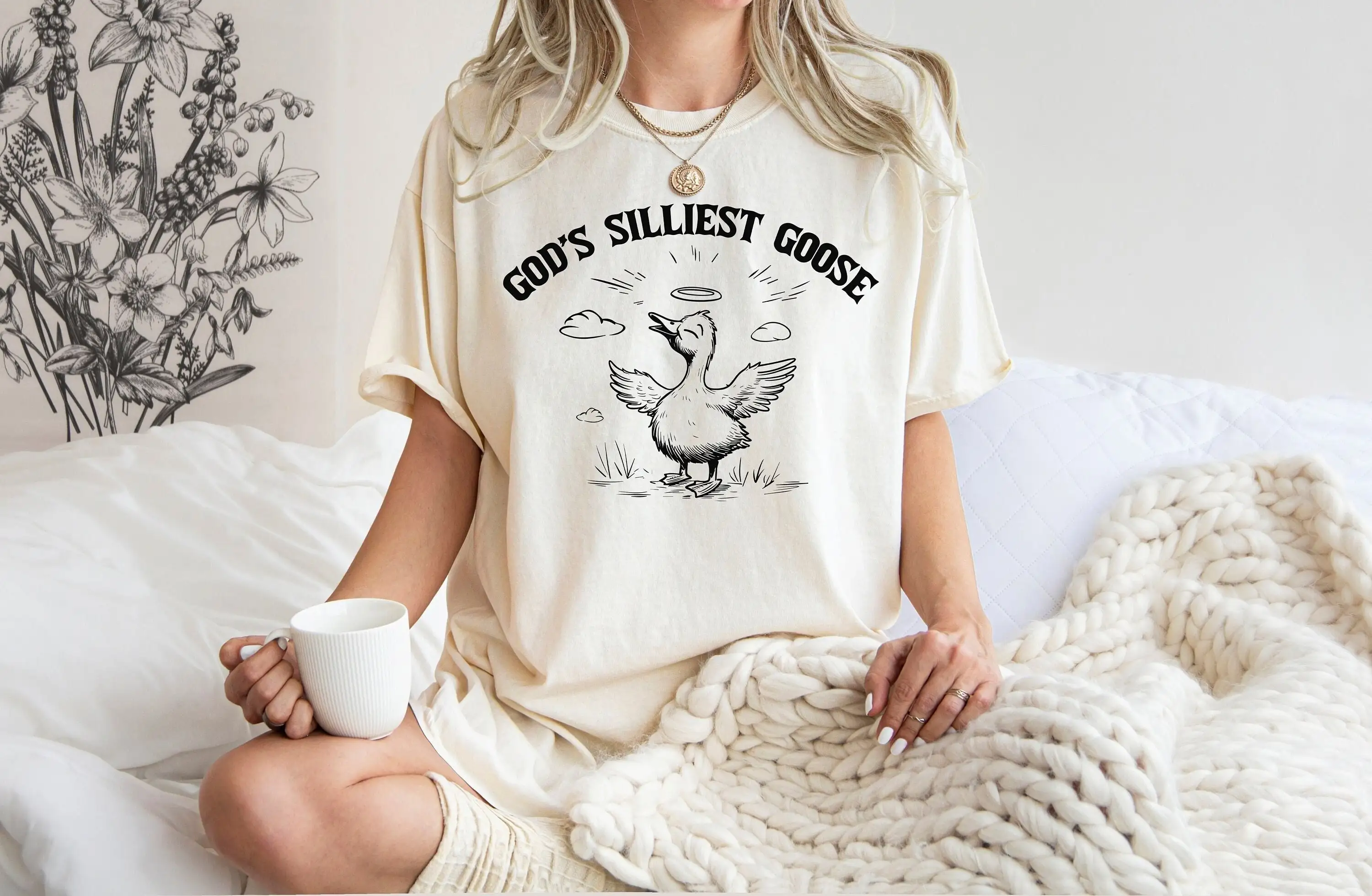 God'S Silliest Goose T Shirt Funny Silly Outfits Womens Meme Trendy