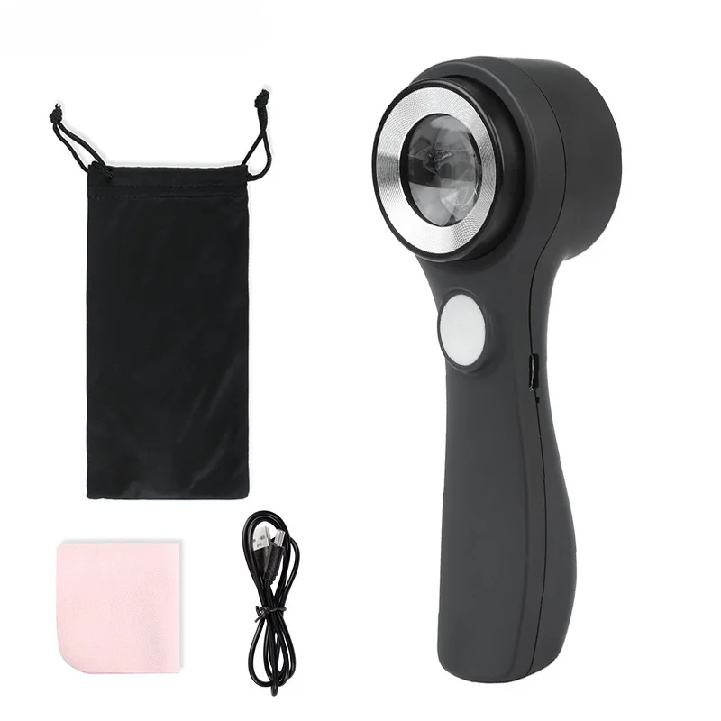 

Magnifier Glasses with Light Handheld Magnifier Loupe 10X Reading Magnifying Glass Lens Led Jewelry Identification Light