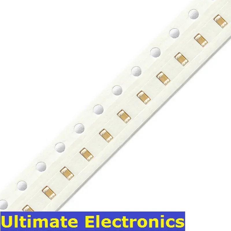 100Pcs/Lot 0402 SMD Chip Multilayer Ceramic Capacitor 0.5pF~1uF 10pF 100pF 1nF 10nF 15nF 100nF 0.1uF 1uF MLCC Chip Capacitor