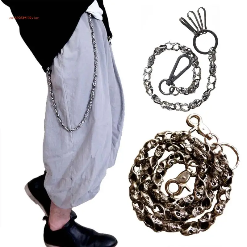 Chuỗi ví nặng Skull Dân tộc Punk Jean Chain Cool Skull Punk Quần