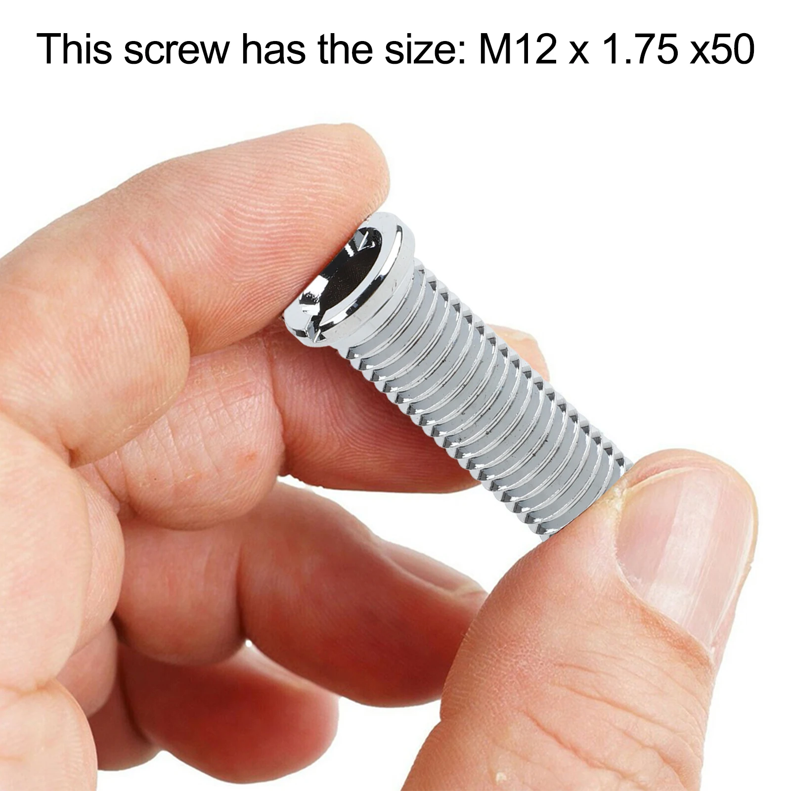 Brass Threaded Screw Bolt 50mm for Sink Basket Strainer Waste Attachment in Standard Drain Assemblies Without Rust Risk