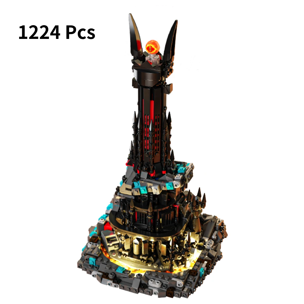The Dark Tower Barad‑dûr Building Blocks Building Blocks Sets Suitable for Birthday Gifts ,CompatiblewithLego Particles,1224pcs