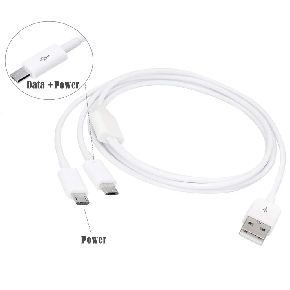 1.5M USB 2.0 Type A Male To 4 3 Micro USB Male Splitter Y Charging Date Cable Cord For Huawei Samsung Xiaomi Mobile Laptop Bank