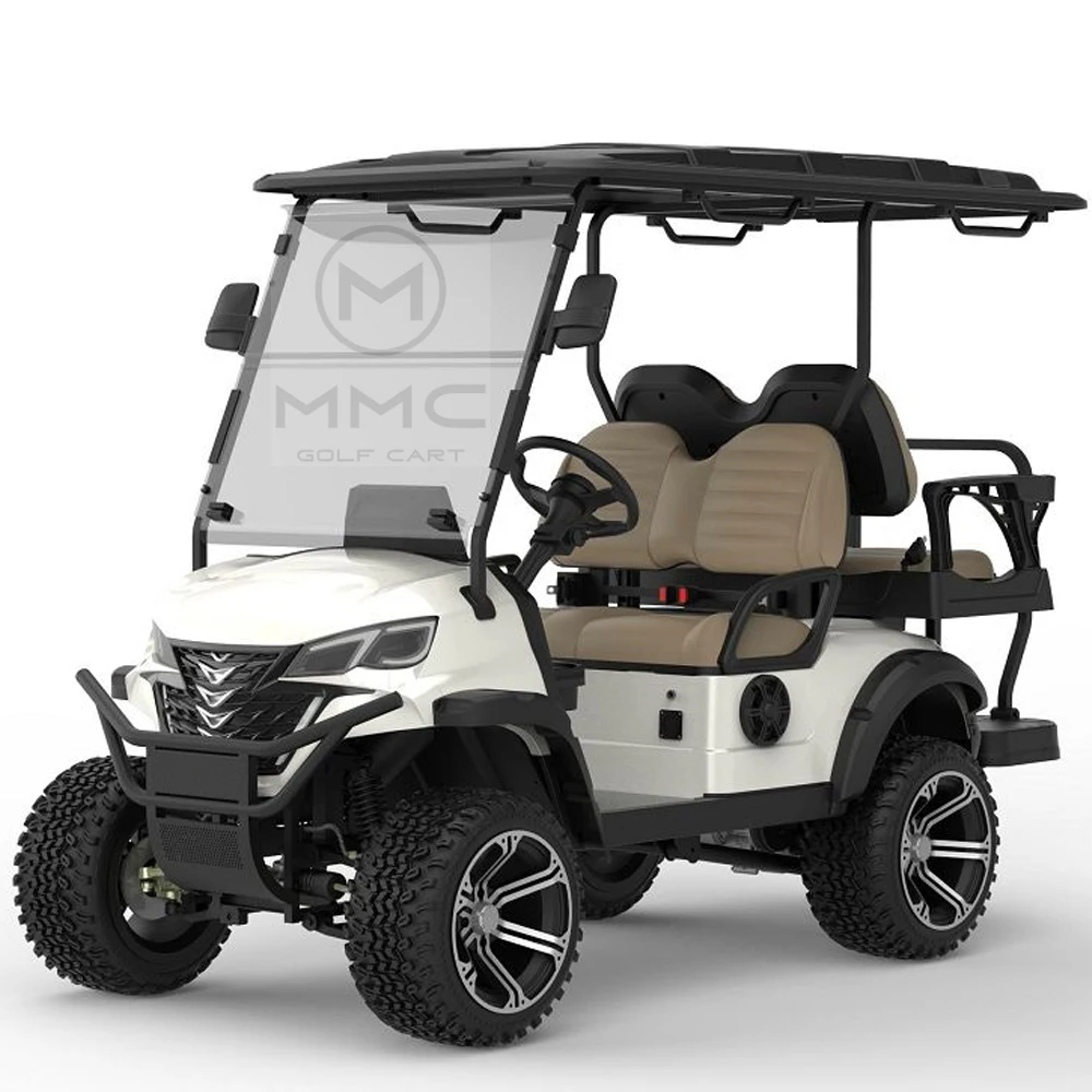 

New Designed Factory Price 2+2 4 Seater 4000/5000/7000W 48/60/72V Scenic Patrol Buggy Golf Car Electric Golf Cart