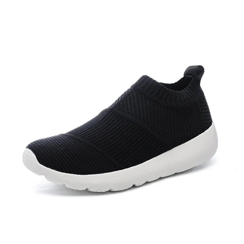 Women Men Sneakers Outdoor Breathable Running Shoes Mesh Sock Shoes for Dancing Padded Thickened Low Top Casual Shoes Size 35-47