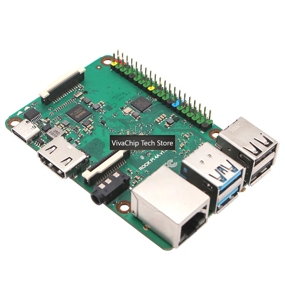 VivaCTROCK PI 4A V1.4 Rockchip Board Cortex Six Core SBC/Single Computer Compatible With Official Raspberry Display