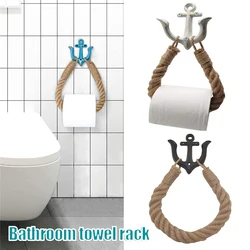 Toilet Paper Holder Hemps Rope Vintage Innovative Toilet Roll Holder For Bathroom Towel Curtain Coat Towel Hanging Home Hotel