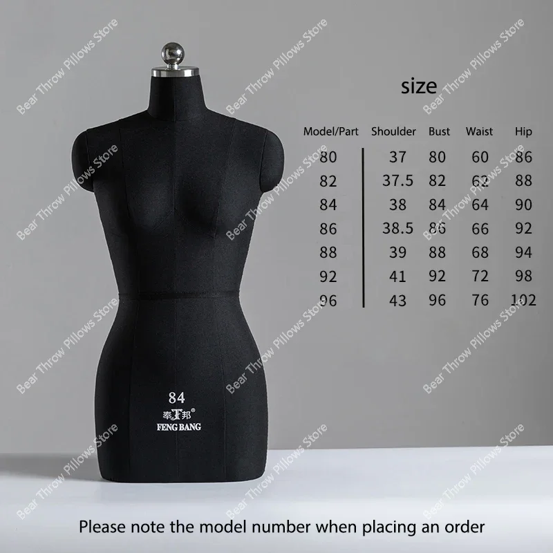 

Sewing Female Tailor Mannequin Body for Clothes Design and Bust Dress Form Stand Metal Base Model Mannequin Display Stand