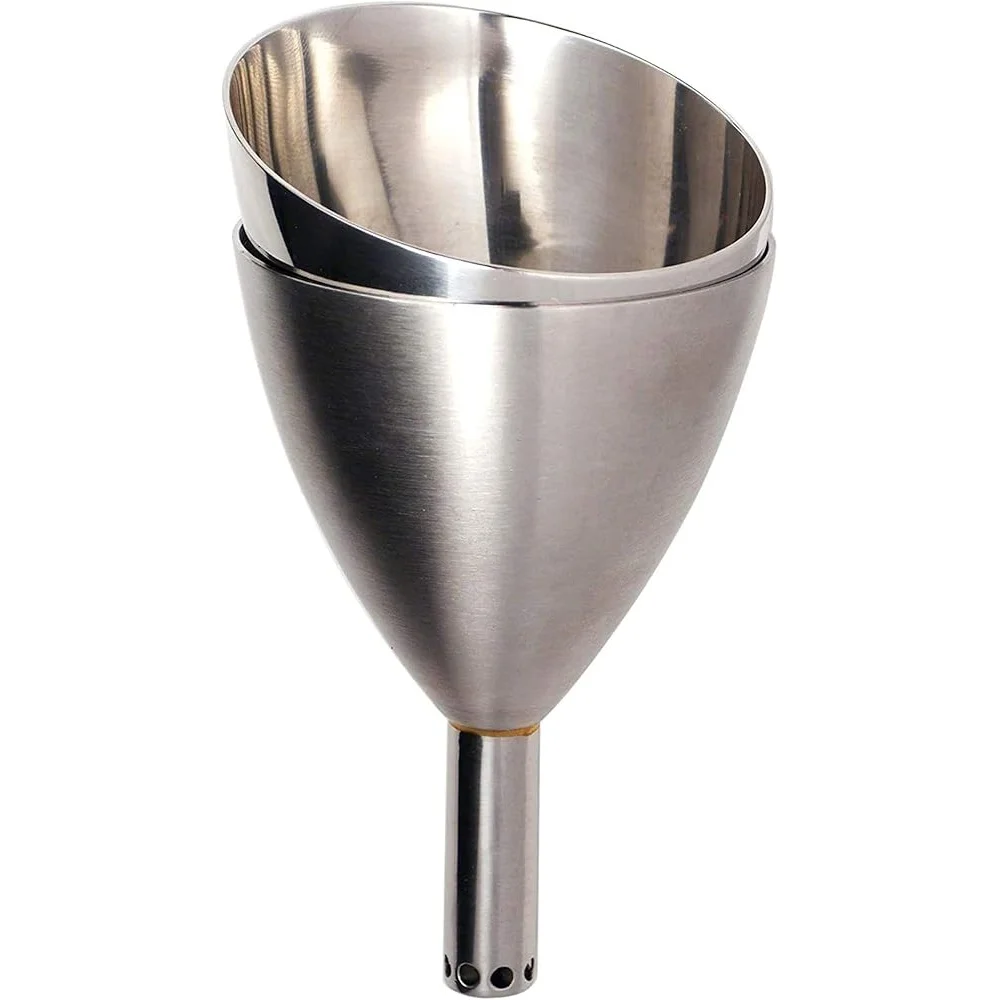 

Wine Aerator Shower Funnel with Sediment Strainer Stainless Steel Durable Easy Clean Gift Wine Lovers Quick Aeration 2-in-1