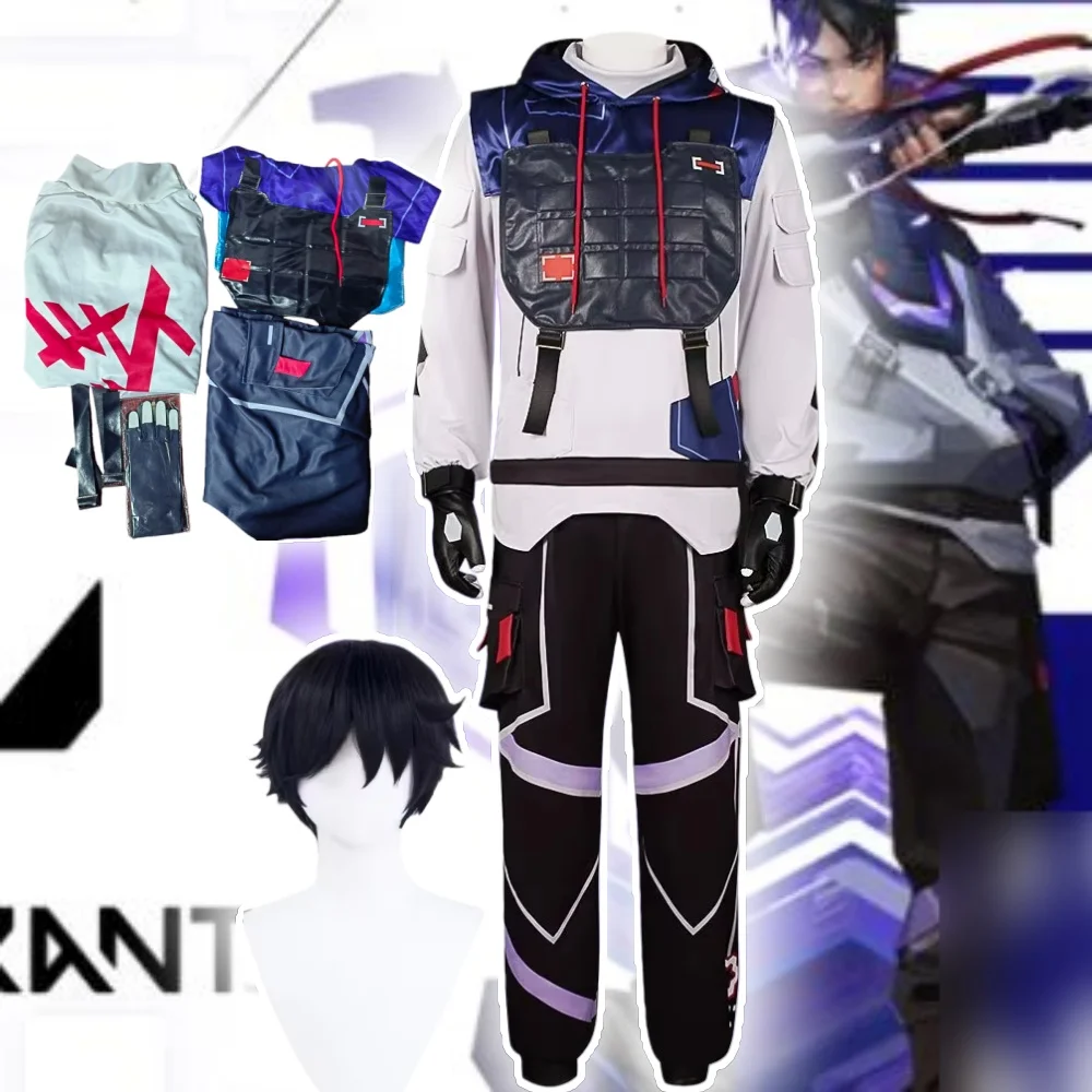 

ISO Косплей Игра VALORANT Костюм Парик Хэллоуин Аниме Одежда Униформа