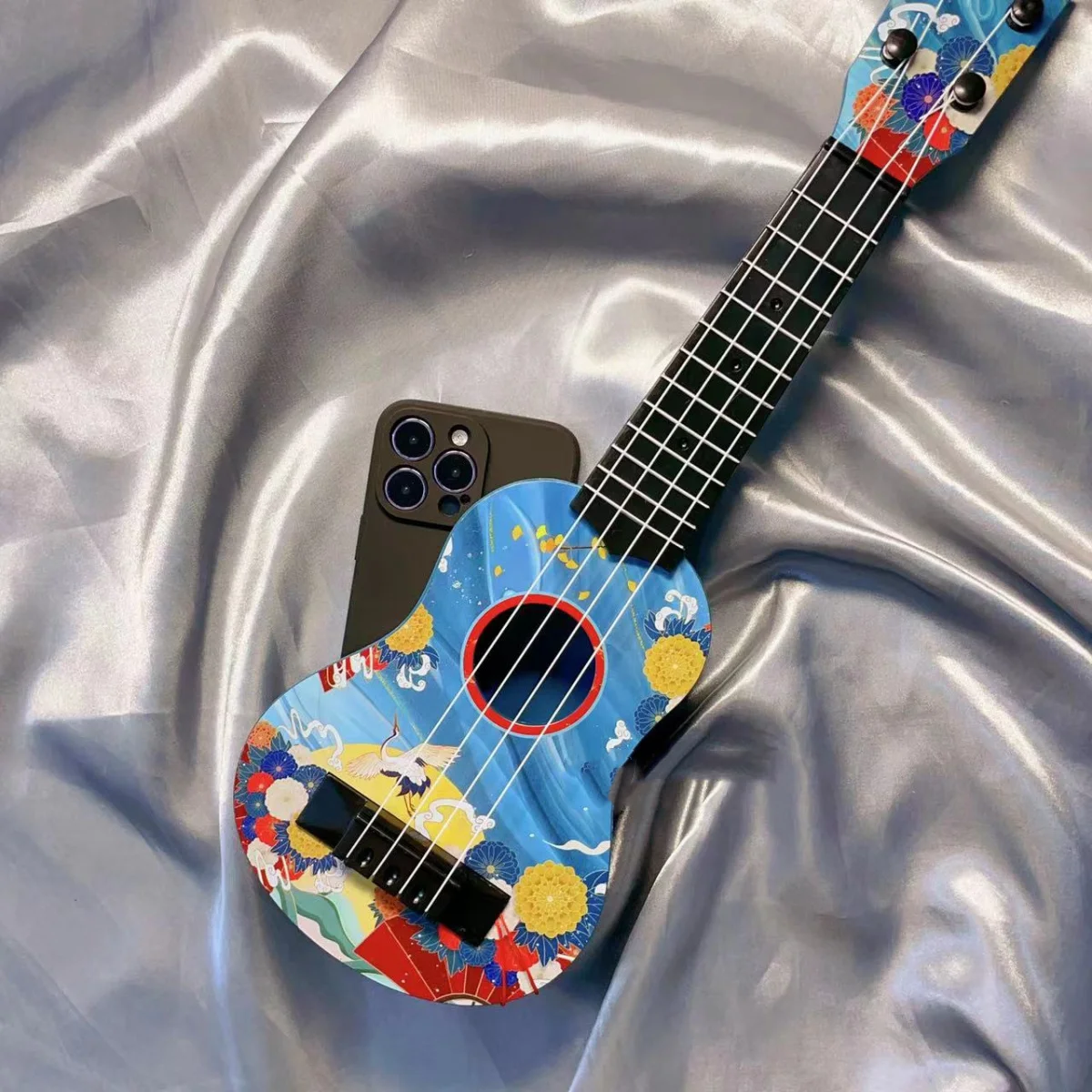 

Tiktok same simulation guitar can be played Original design Funny phone case 15 promax 14/13 Strange phone case 12/11/7 8plus