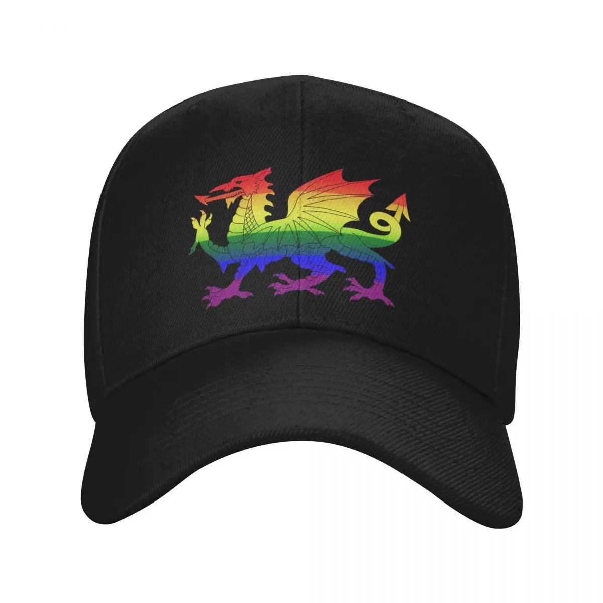 Wales Pride Flag, Baner Balchder Cymru, Welsh, Cymraeg Baseball Cap derby hat dad hat Sun Hats For Women Men's