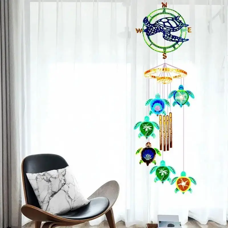 91AF Wall Hanging Wind Mold DIY Epoxy Craft Necklace Keychain Jewelry Mold