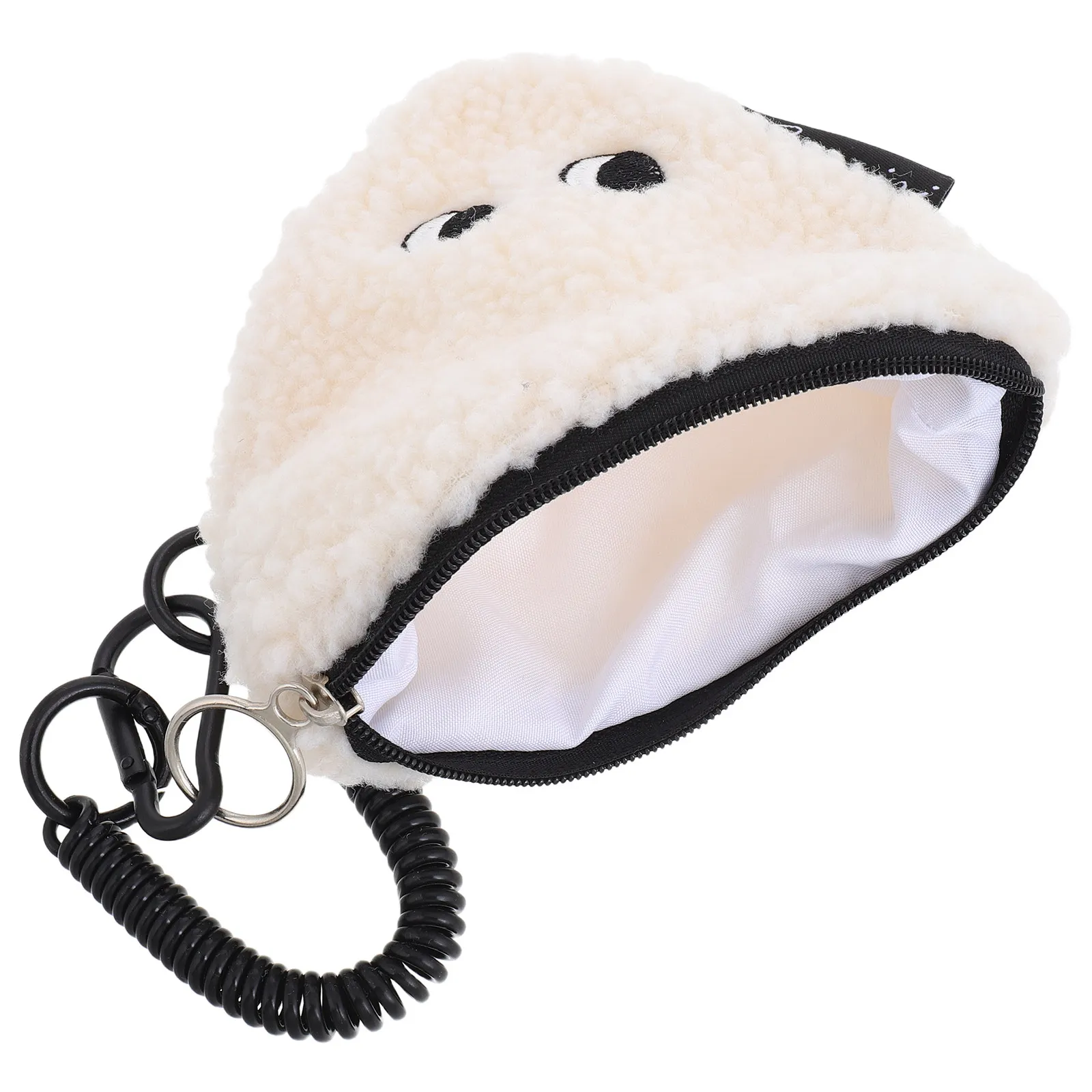 

Милый кошелек-монетница в стиле рисовых шариков на молнии, мини-кошелек с мягким покрытием, брелок-аксессуар для женщин и девочек, маленькая сумочка, кавайный дизайн