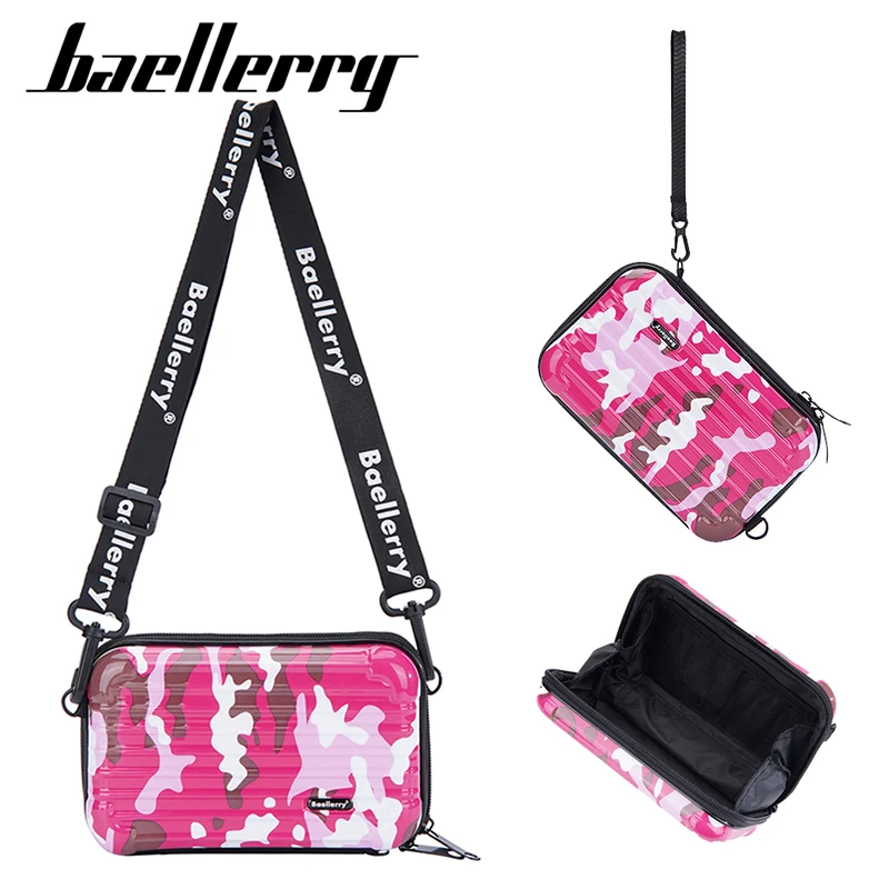 Baellerry New Women Makeup Bag Large-Capacity Portable Travel Cosmetic Bag Zipper Crossbody Shoulder Clutch Bag For Girls