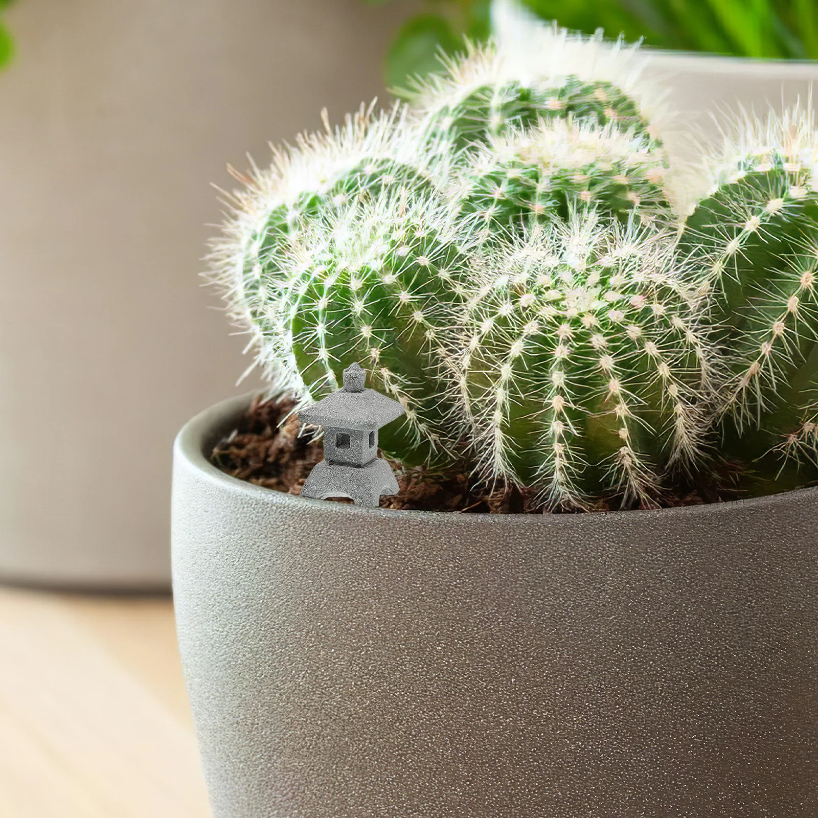 

1pcs Japanese Lantern Statue Mini Stone Pagoda Garden Decor Micro Landscape Ornament Zen Garden Accessories Outdoor Asian Decor