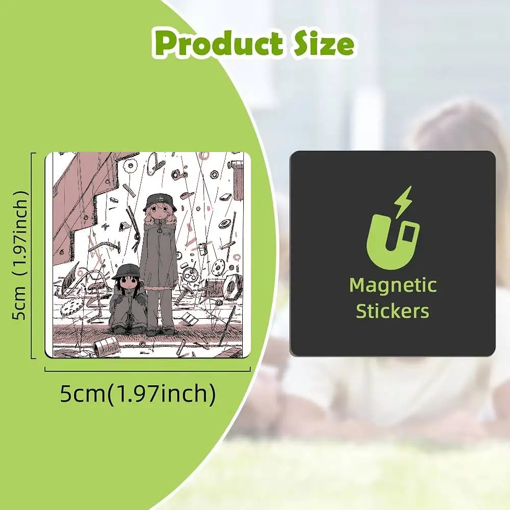 Anime Girls Last Tour Refrigerator Magnet Magnetic Ins Style Home Decoration Creativity Gift