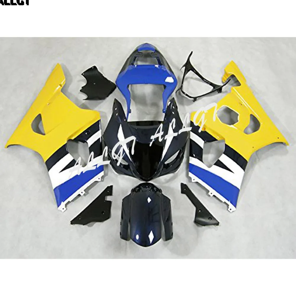 

Литьевая форма ABS, желтый, синий, черный, пластиковые обтекатели кузова для Suzuki GSXR1000 K3 2003 2004 GSXR 1000 GSX R1000 K3 03 04