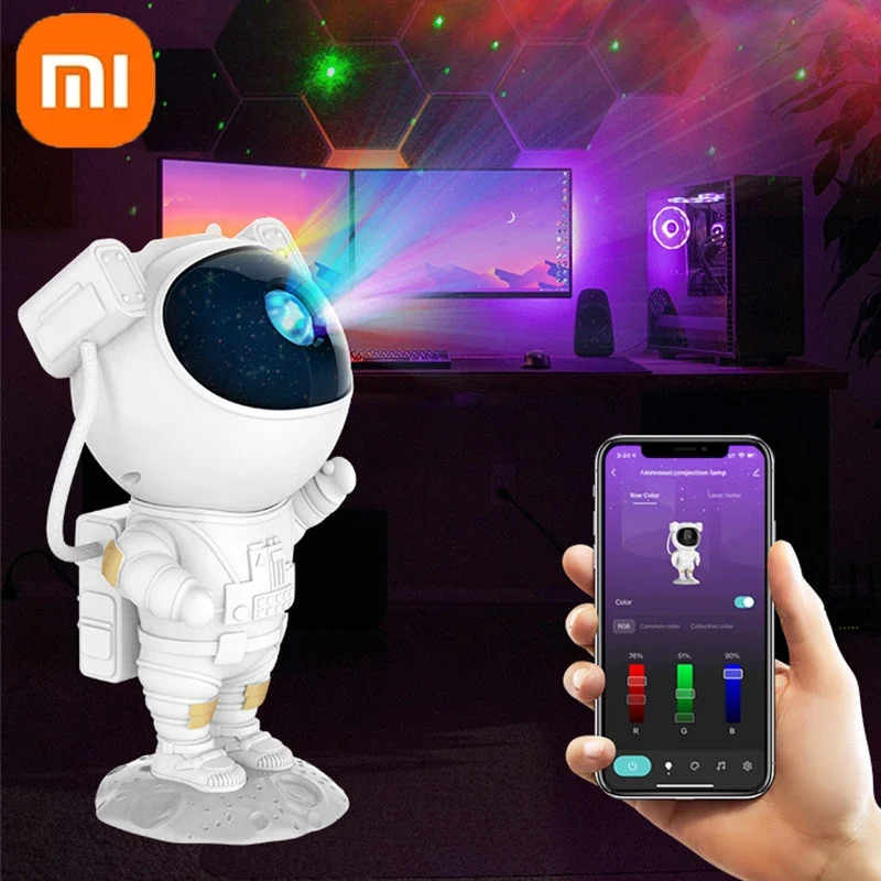 

Xiaomi Smart Astronaut Night Lamp RGB Starry Sky Star Galaxy Projector Led Baby Night Light For Children's Gift Bedroom Decor