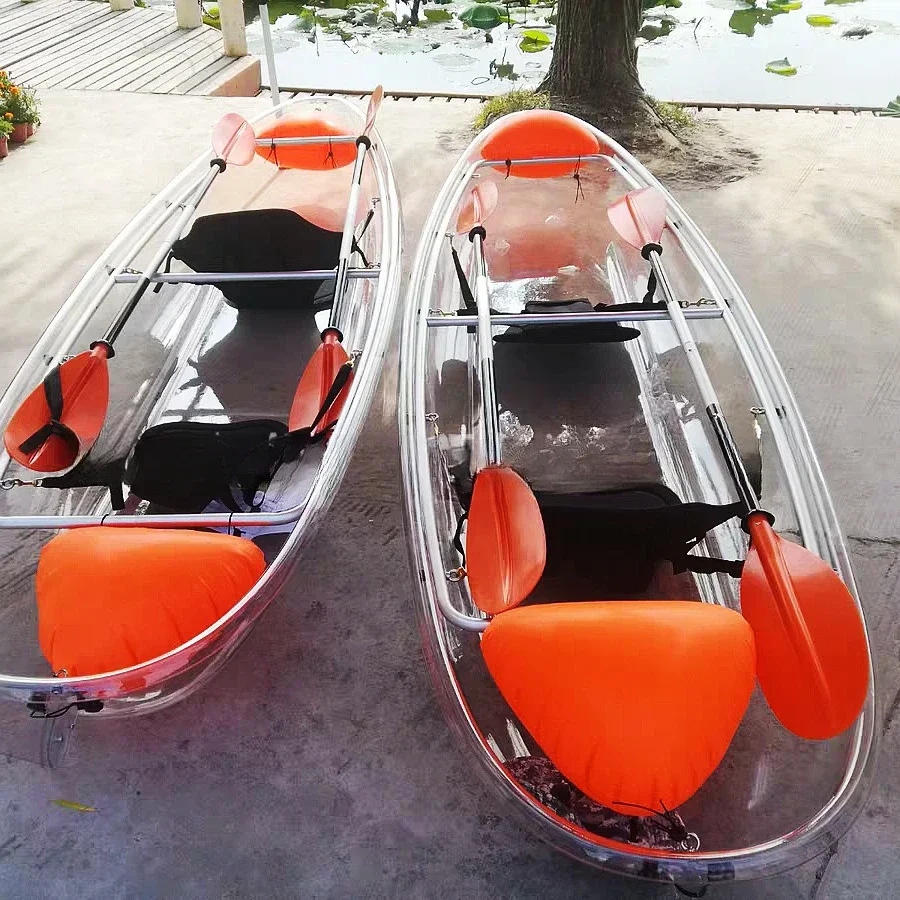 Outdoor sports rowing  PC transparent boat crystal plastic  tourism canoe wedding photography boat drifting boat