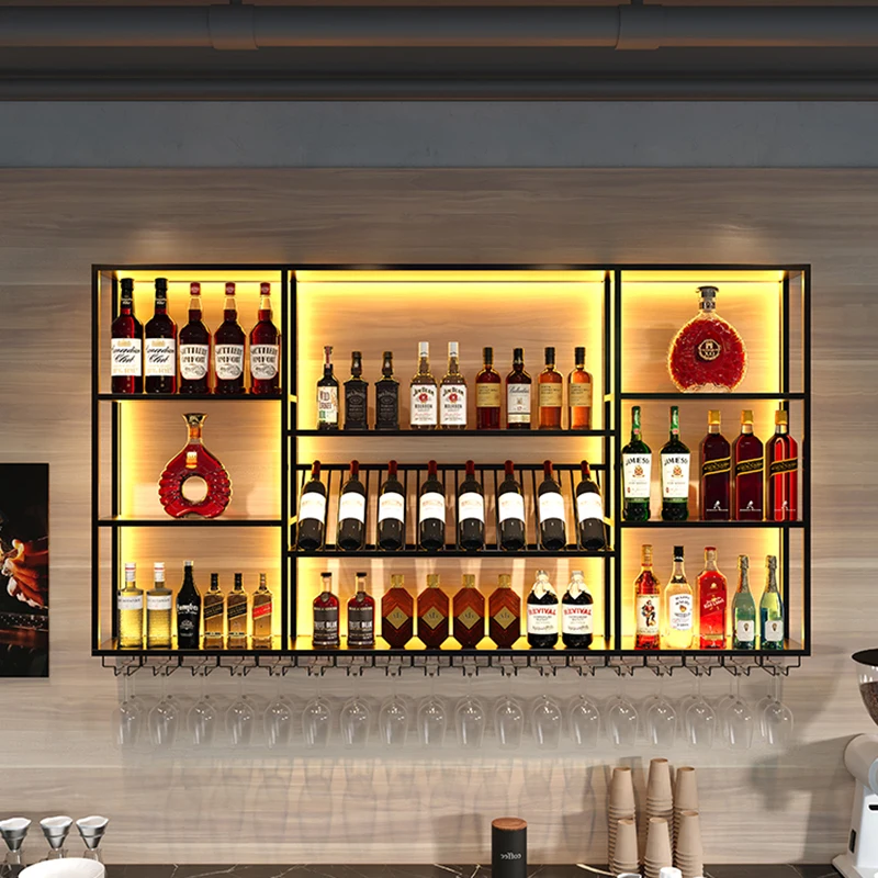 

Single Square Wine Rack Vertical Art Standing Vintage Luxury Living Room Wine Rack Nordic Floor Vinotecas Boutique Furniture
