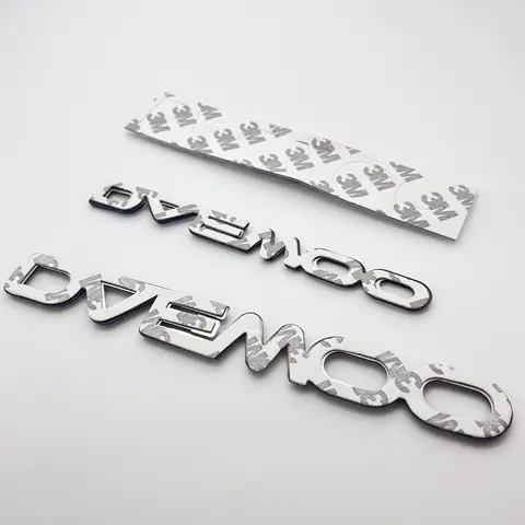 1 개/대 3D ABS 고품질 대우 자동차 문자 엠블럼 후면 테일 범퍼 트렁크 스티커 배지 로고 데칼 스타일링 자동차 액세서리