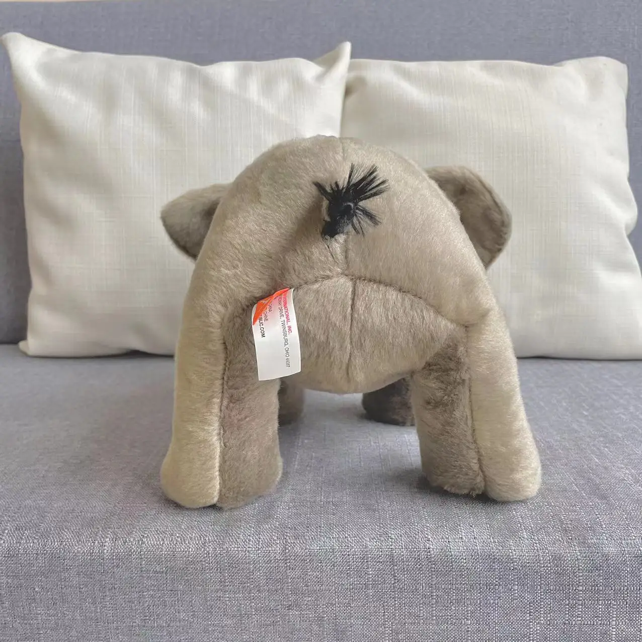 Ins Style Soft Long Nose Elephant peluche farcito animale realistico peluche Baby Plushie Doll cuscino per dormire per regalo per bambini