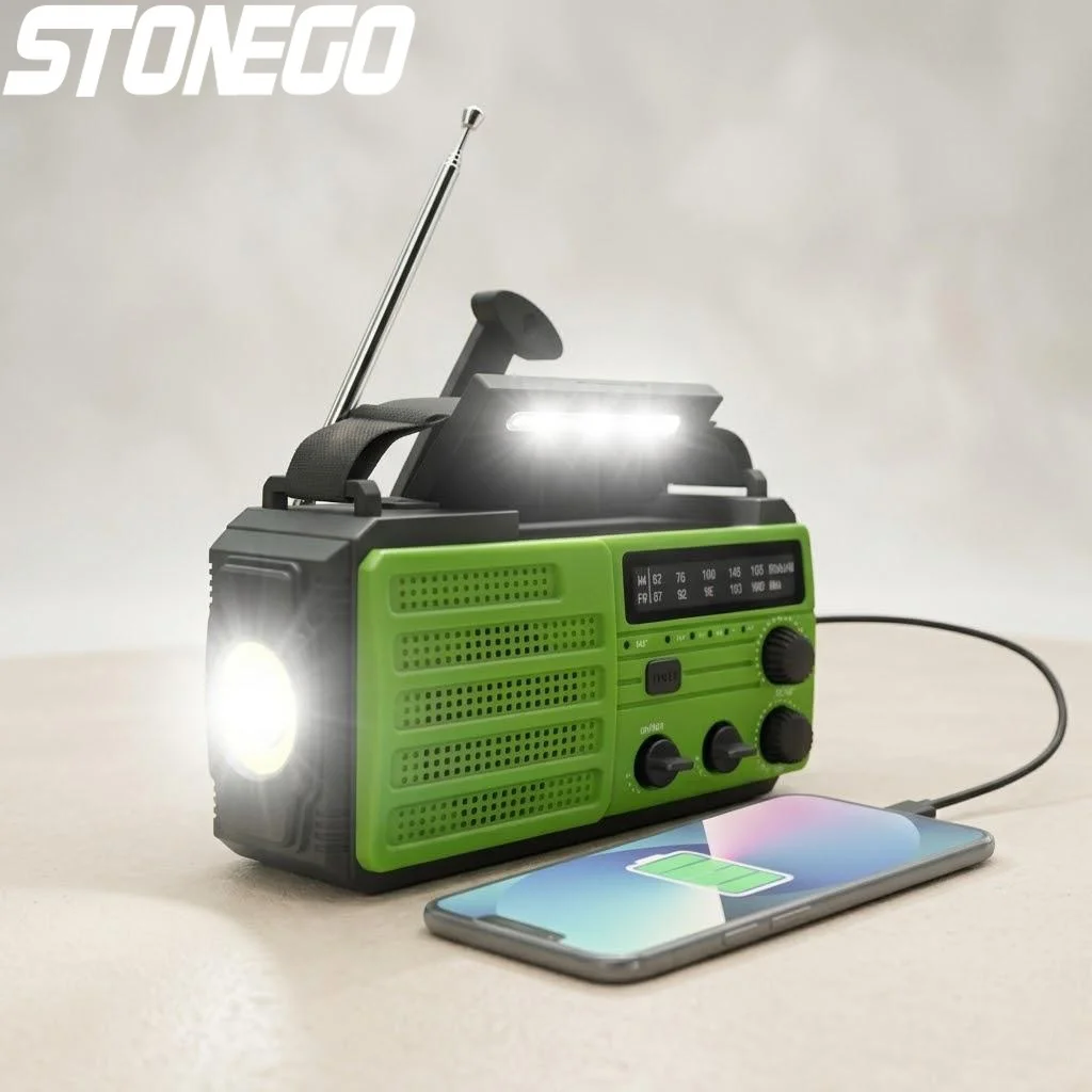 

Аварийное радио с ручным приводом и солнечной зарядкой, USB-фонарик, светодиодный светильник для чтения, многофункциональный инструмент для подготовки к чрезвычайным ситуациям