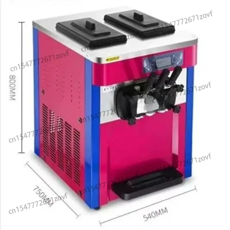 22L / H 220V / 50HZ 2 + 1 آلة الآيس كريم المختلطة الناعمة - الأكثر مبيعًا، سعر المصنع