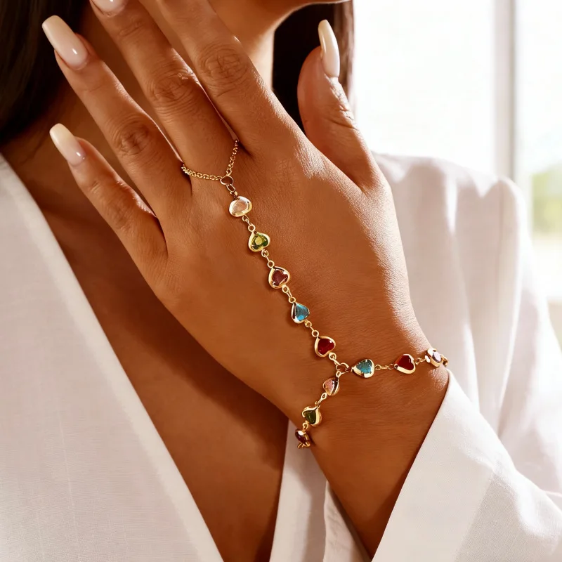 New Arrival Bracelet Ins All-match Love Adjustable Finger Bracelet Women's Dopamine Headwear