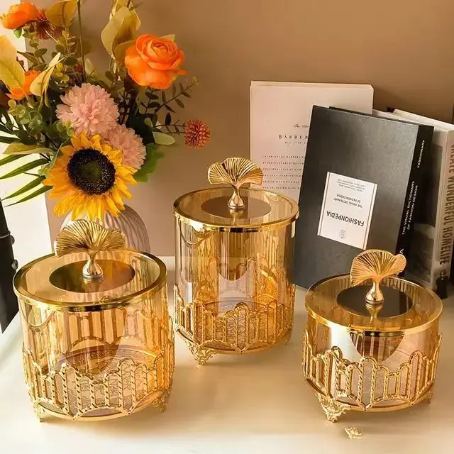 

European cross-border home storage tank ornament utensils dining table ornament wedding table aromatherapy incense burner candle