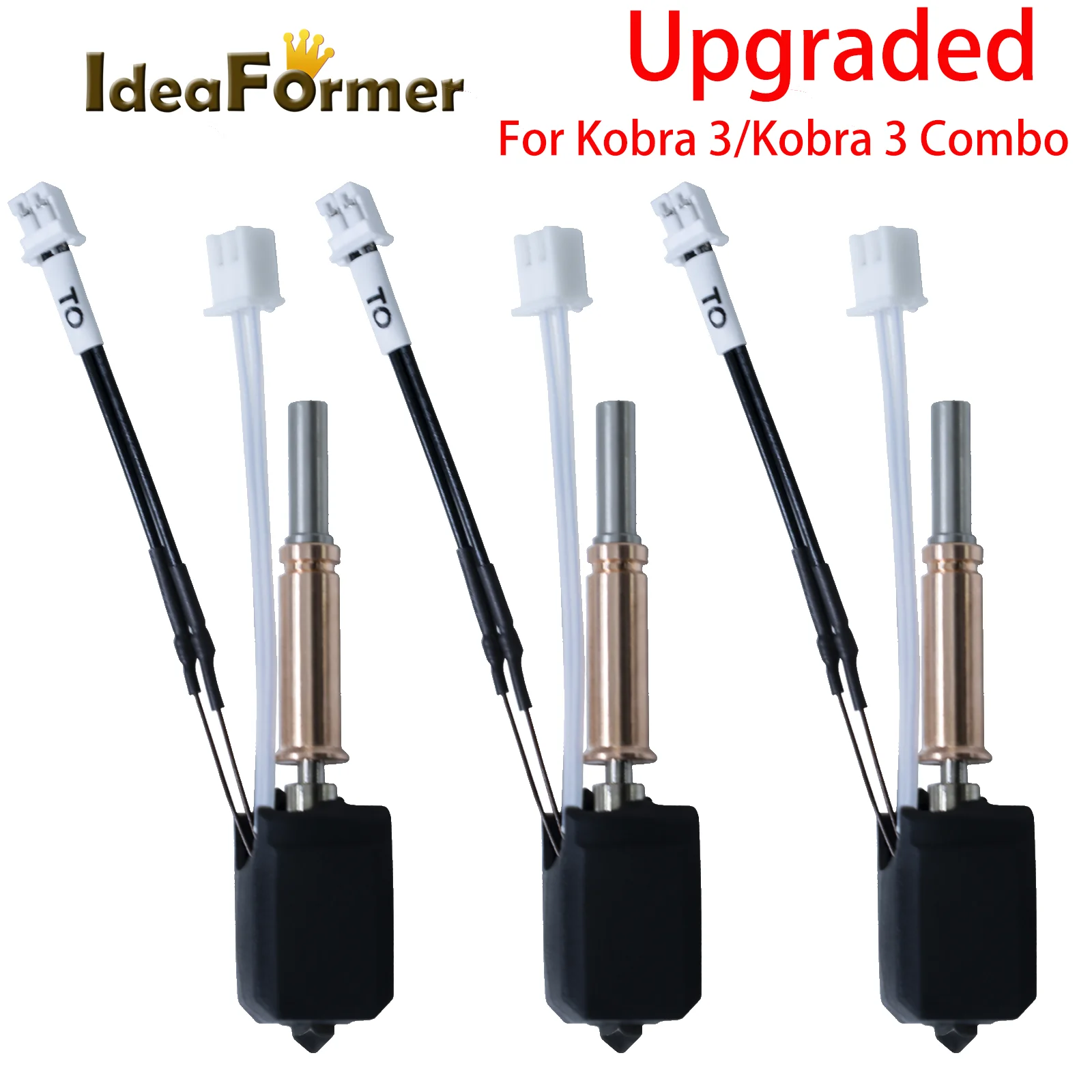 

Для Anycubic Kobra 3 Hotend Upgrade Standard Kobra 3 Combo Hot End Kit Сопло-термистор для Anycubic Kobra K3 Запчасти Аксессуары