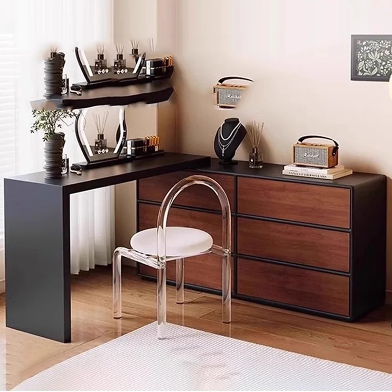 Dressing Table Black Large Vestidores Home Furniture European College Dorm Essentials Vanity Table Storage Living Room Bathroom