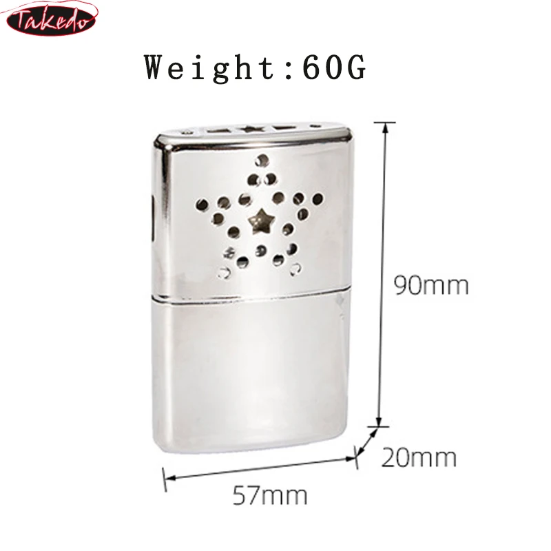 TAKEDO Portable Warm Hand Stove Reusable Kerosene Hand Warmer For Ice Fishing Camping Winter Outdoor Sport Heating Equipment