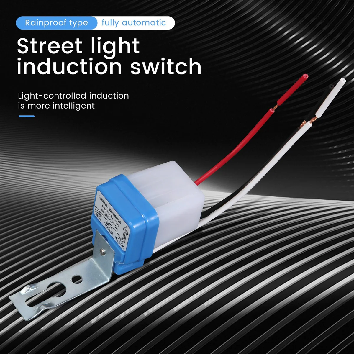 Interruptor automático lâmpada crepúsculo, luz Sensor, AC, DC, 12V, 10A