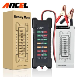 BM410 Car Battery Tester 12V 24V Cranking Charging Circuit Test Alternator Vehicle Battery Analyzer Auto Battery Diagnostic Tool