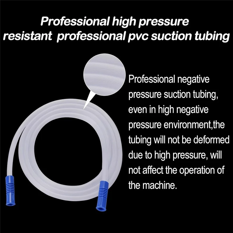 AC88-3 Units 2M Long Suction Tubing Hoses Vacuum Suction Machine Collection Tubing For Home Use Portable Suction Machine Tube