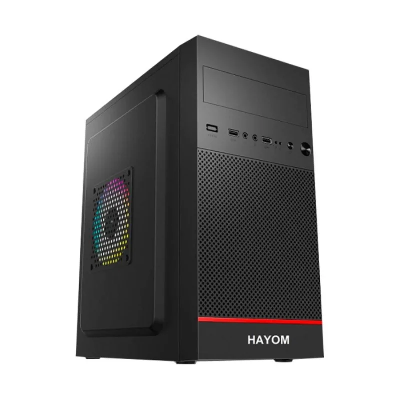 Hayom Office Micro-ATX S Cabinet/S Source/Fan MidTower Black-GB171023