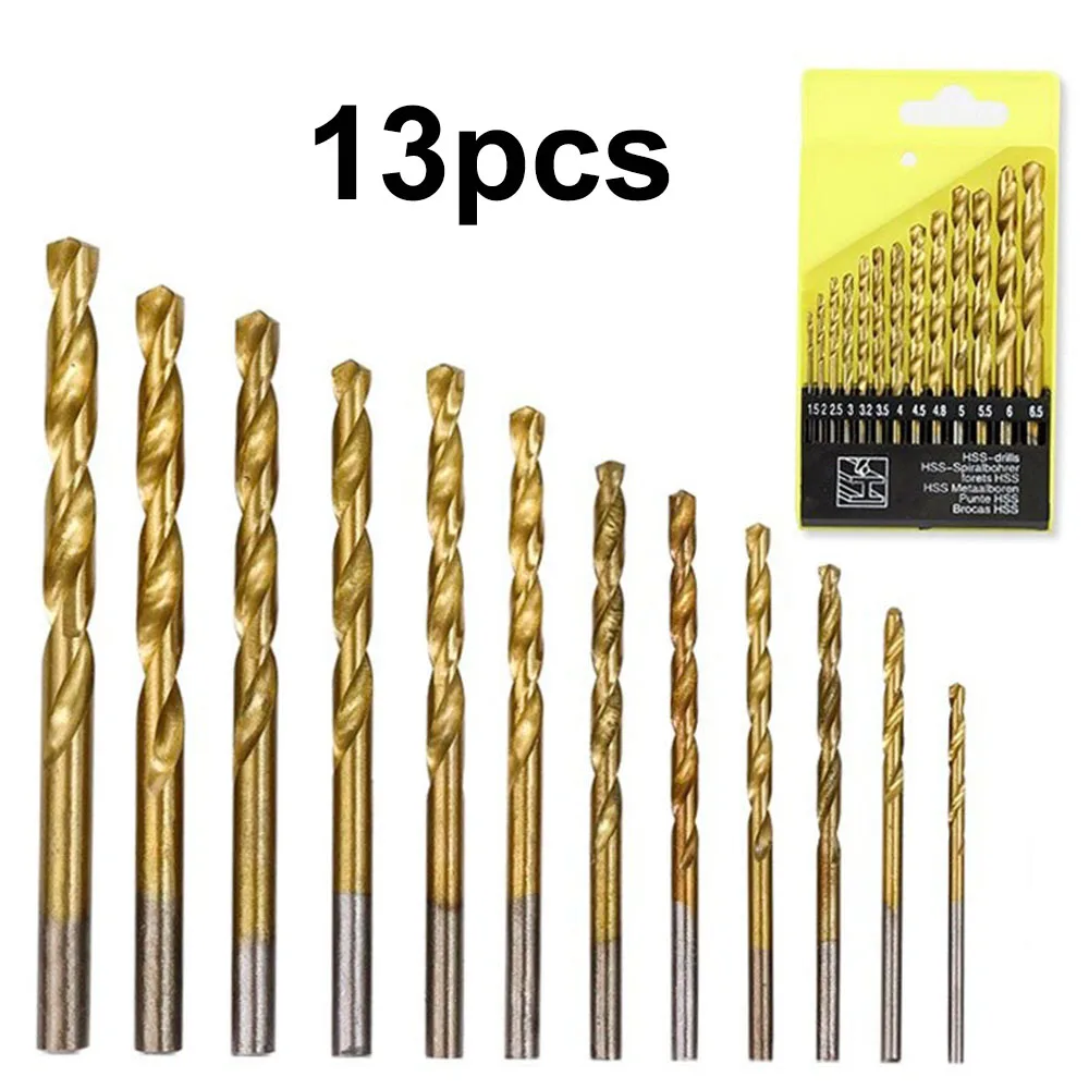 13pcs/set Drill Bit Set 3/16 to 1/2 Inch for Glass Metal Tile Concrete Masonry Electric Drilling Kits