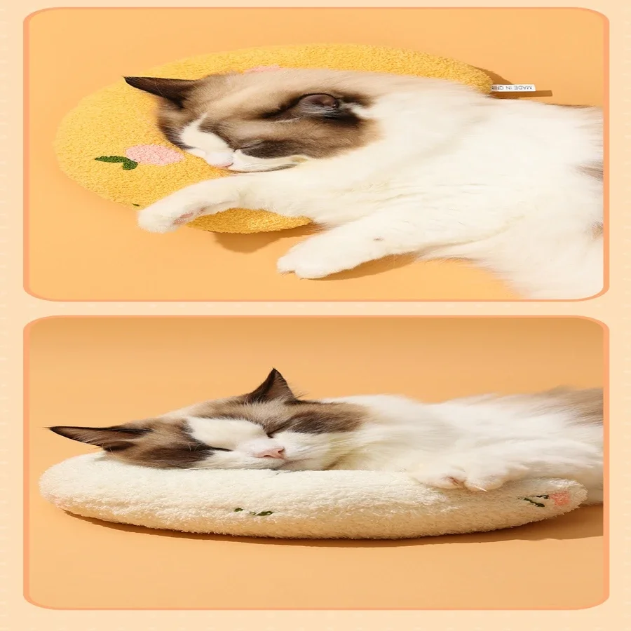 Cat specific U-shaped small pillow to protect cervical spine, deep sleep small cushion for cats, cat pillow to bite pet toys