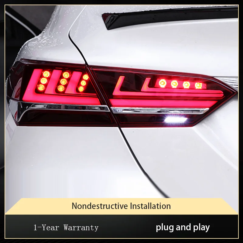 Car Lights For Toyota Camry 2018-2023 LED Upgrade Fashion Assembly Turn Signal Lamp Taillight Reverse Accessories