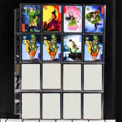 Álbum de fotos transparente para juegos de mesa, carpeta de tarjetas A4 de 20/50 piezas, 50x68mm, 16 bolsillos, 11 agujeros