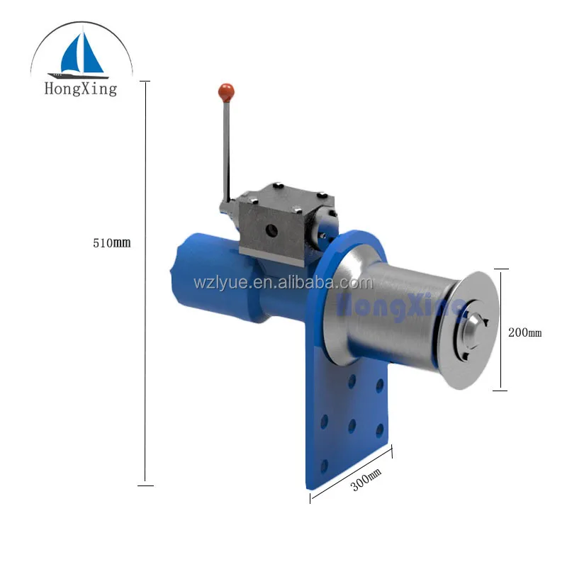 Fishing Rope Hauler Electric 24V 12V Small Hoisting Pulling Hydraulic Capstan Winch For Crane, Wrecker, Fishing Boat, Trawl