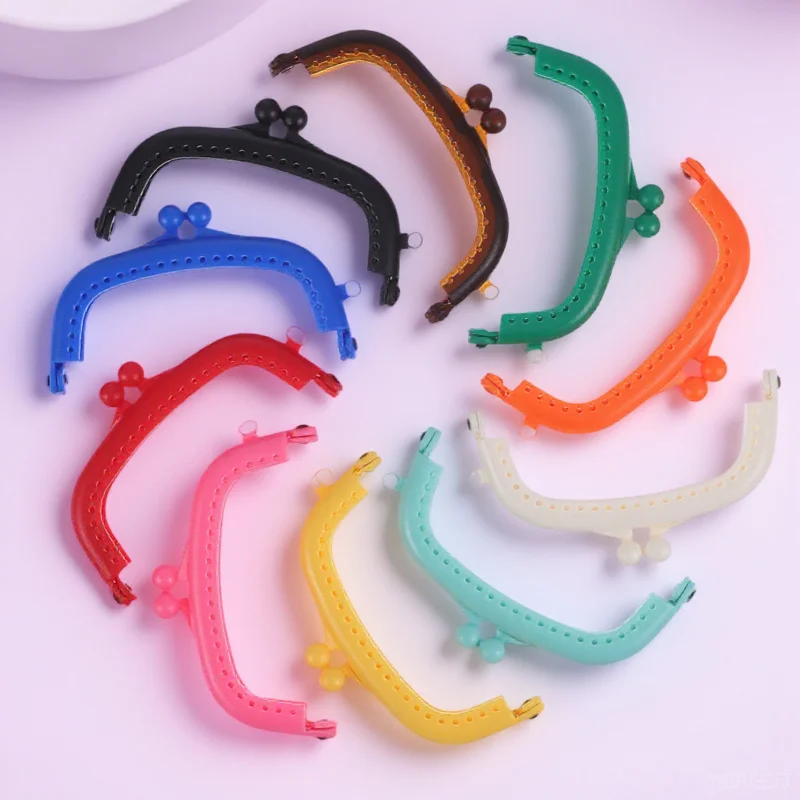 

Plastic Purse Handles for Bag Making 10Pcs DIY Clasp Frame Replacement Purse Closure Wallet Handle Craft Accessory Tools