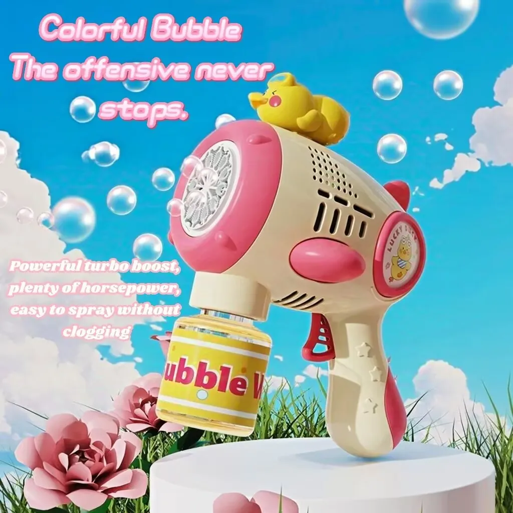 Handheld Panda Bubble Gun Handig poreus buitenfeest-entertainmentspeelgoed [zonder batterijen en zonder bellenwater]