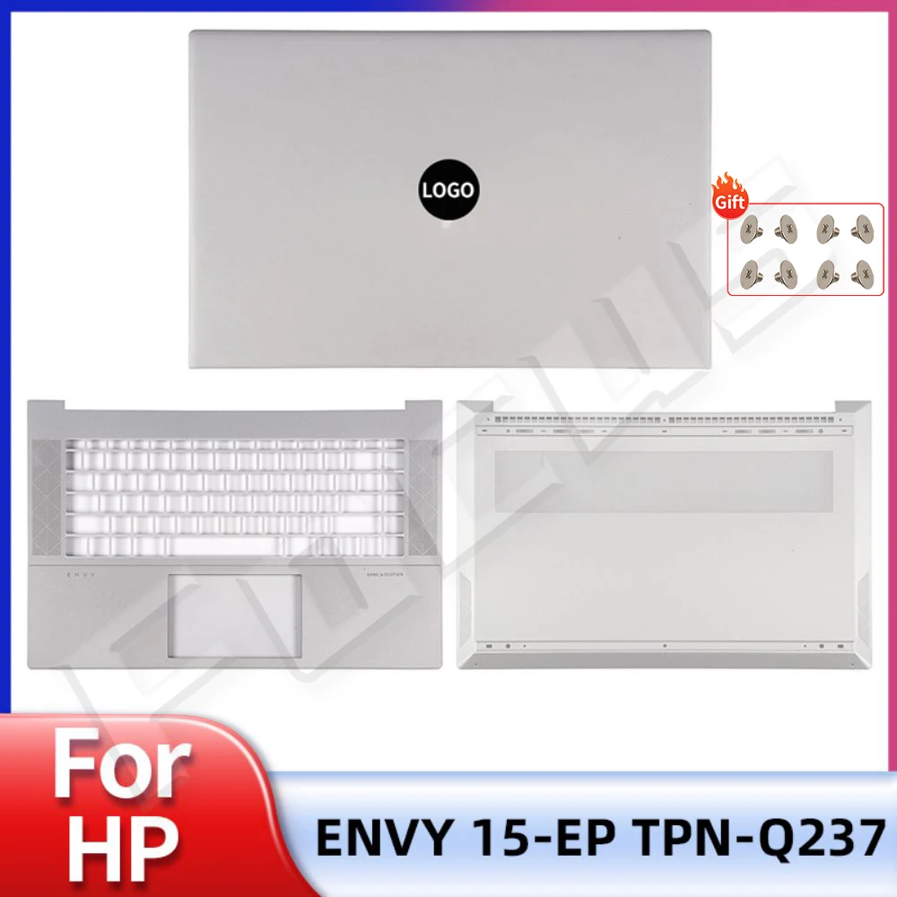 New Original Case For HP ENVY 15-EP TPN-Q237 LCD Back Cover Palmrest Upper Cover Lower Bottom Case Silver