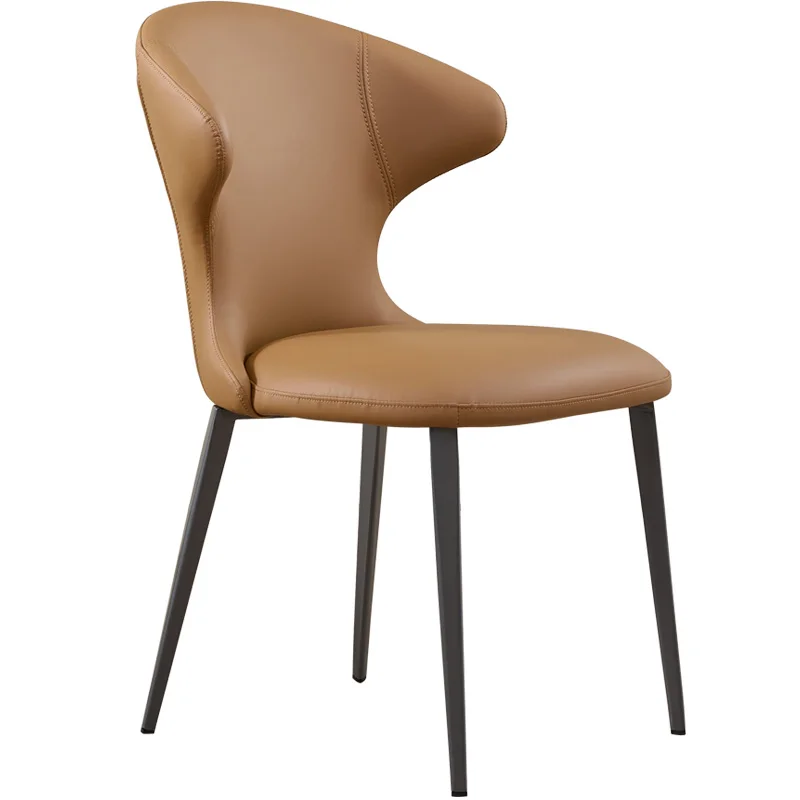 

Orange Restaurant Dining Chairs Nordic Modern Comfortable Cheap Dining Chair Kitchen Sturdy Sillas Comedor Luxury Home Furniture