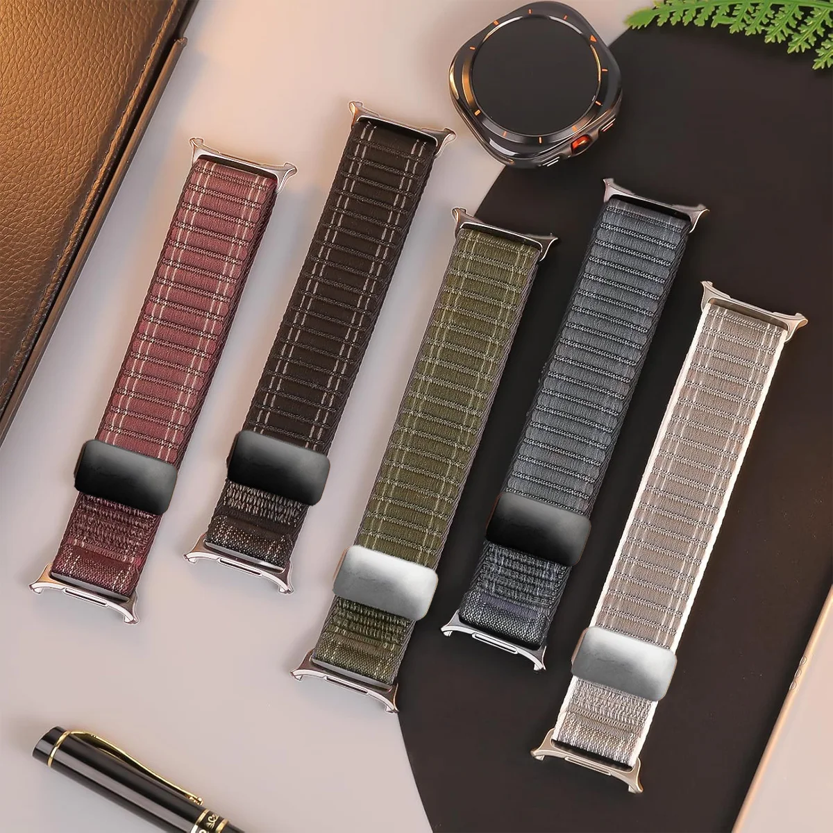 Nylon Band For Samsung Galaxy Watch 7 Ultra 47mm Strap Bracelet Soft Wristband For Samsung Galaxy Watch Ultra Accessories Correa